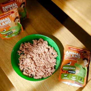 Animal Island Zestaw saszetek - karma mokra dla kota monoproteina Przepiórka 10x100g