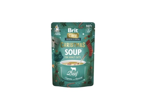 Brit CARE CAT Świąteczne Zupki MULTIPACK Mix smaków 15x75g