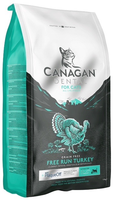 Canagan Dental Indyk z wolnego wybiegu Karma sucha dla kota 1,5kg