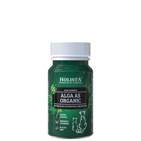 Holista Alga Organiczna 90 tabletek dla kotów z dentystycznymi problemami i nieprzyjemnym oddechem