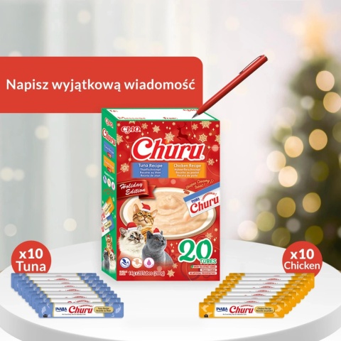 INABA CHURU Box Limitowana Edycja Kremowe przysmaki dla kotów 20x14g (280g)