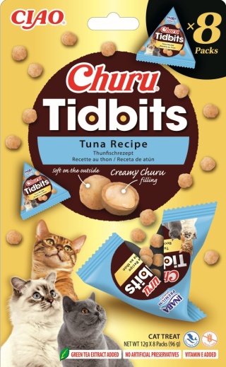 Inaba Churu TIDBITS TUNA 3x12g - przysmak dla kota z tuńczykiem