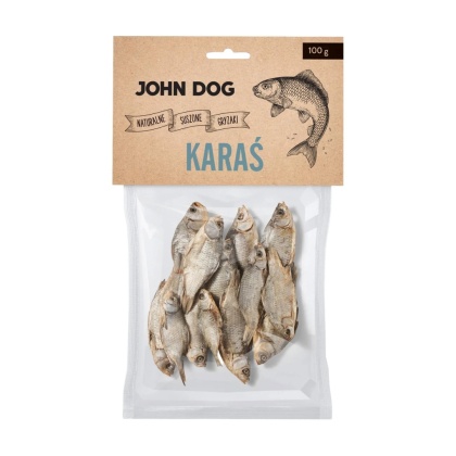 John Dog suszony karaś- przysmak monoproteinowy dla kota 100g