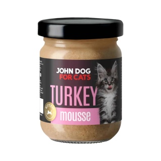 Karma mokra Kitten pełnoporcjowa dla kociąt John Dog for Cats MUS 100g - indyk