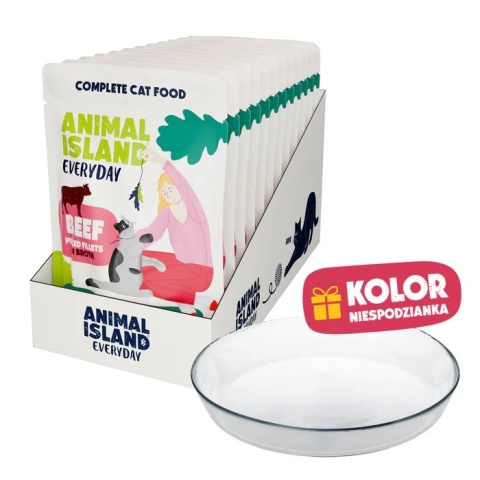 Limitowana Edycja- Mokra Karma Wołowina w Rosole 12 x 85 g + Szklany Talerzyk GRATIS!