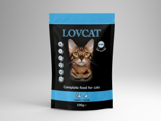 Lovcat Kompletna karma dla kota gęś z indykiem, saszetka 100g