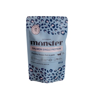 Monster Cat łosoś monoproteinowa, karma premium saszetka 85g
