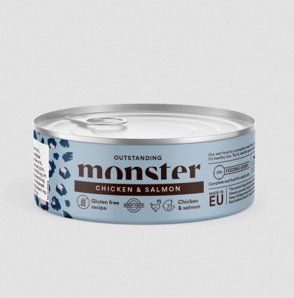 Monster Cat Adult Multi Protein Chicken and Salmon- karma mokra Kurczak i Łosoś 100g