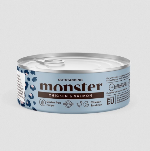 Monster Cat Adult Multi Protein Chicken and Salmon- karma mokra Kurczak i Łosoś 100g