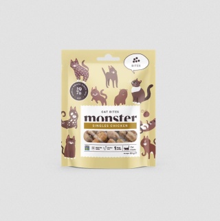 Monster Cat Bites Chicken - Przysmaki dla kota Kurczak 50g