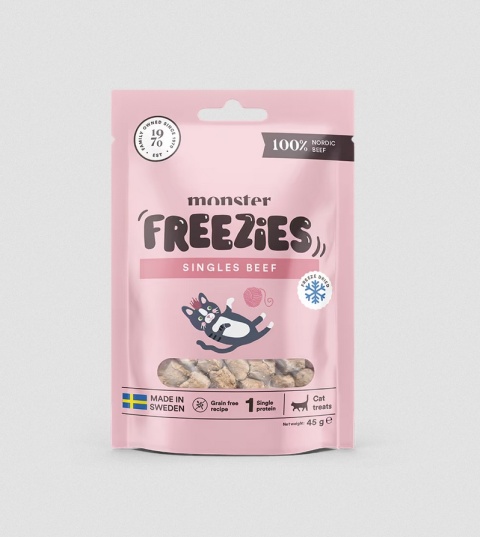 Monster Cat Freeze Dried Treats - Liofilizowane przysmaki Wołowina 45 g