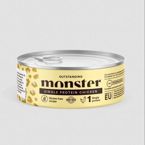 Monster Cat Adult Single Protein Chicken - karma mokra Monobiałkowa Kurczak 100g