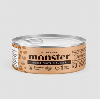 Monster Cat Adult Single Protein Turkey - karma mokra Monobiałkowa Indyk 100g