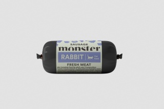 Monster Cat Sausage Rabbit -karma mokra Monobiałkowa Królik 80 g