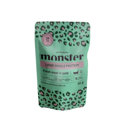 Monster Cat jagnięcina monoproteinowa, karma premium saszetka 85g