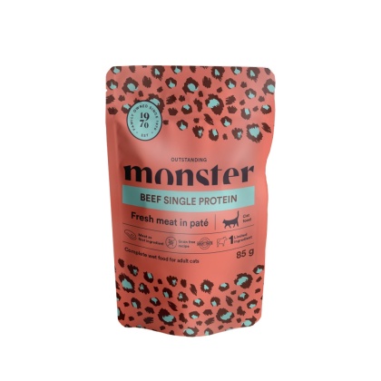 Monster Cat wołowina monoproteinowa, karma premium saszetka 85g