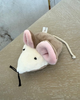 Myszka Kopacz 17 cm z kocimiętką oraz sekretną mieszanką ziół, Design By Mykotek