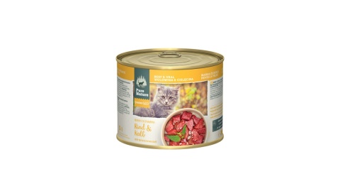 PURE NATURE CAT Junior Rind Kalb - wołowina z cielęciną dla kociąt 200g