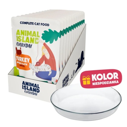 Limitowana Edycja- Mokra Karma Indyk w Rosole 12 x 85 g + Szklany Talerzyk GRATIS!