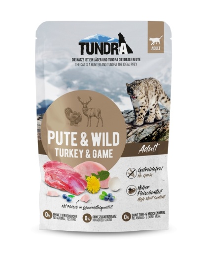 TUNDRA Indyk i jeleń - saszetka 85g karma dla kota