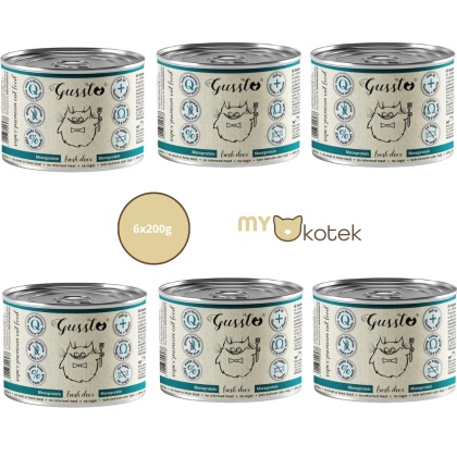 Zestaw GUSSTO Świeży Jeleń, karma premium Monoproteinowa 6x200g
