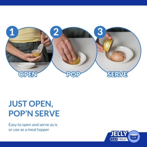 Inaba Churu Pop'n Serve Tuna Bonito Flakes tuńczyk z płatkami Bonito - przysmak w galaretce dla kotów 2x35g