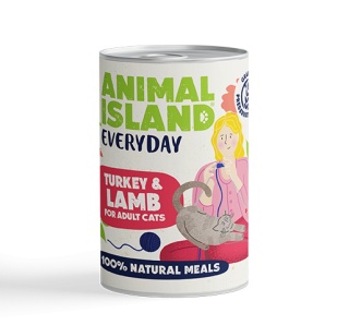 Animal Island Karma mokra dla kota z indykiem i jagnięciną 400g