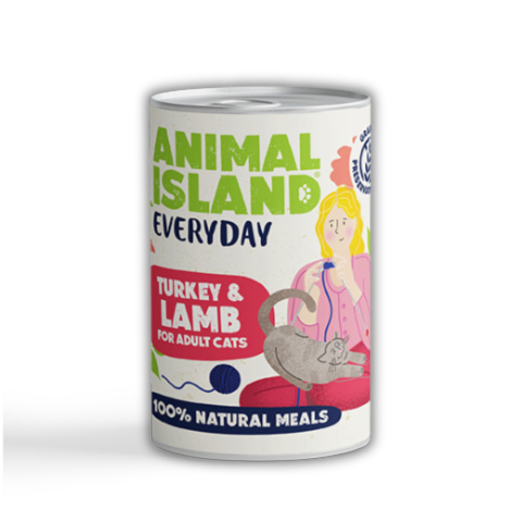 Animal Island Karma mokra dla kota z indykiem i jagnięciną 400g Animal Island Karma mokra dla kota z indykiem i jagnięciną 400g