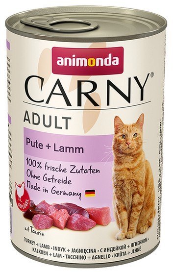 Animonda Carny Adult Indyk + Jagnięcina puszka 400g Animonda Carny Adult Indyk + Jagnięcina puszka 400g
