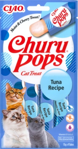 INABA CHURU Pops przysmaki dla kota z tuńczykiem galaretka 4x15g