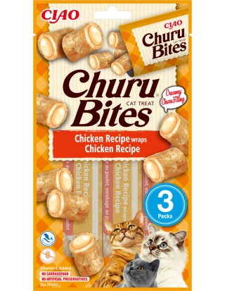 INABA CHURU BITES przysmaki dla kota kurczak 3x10g