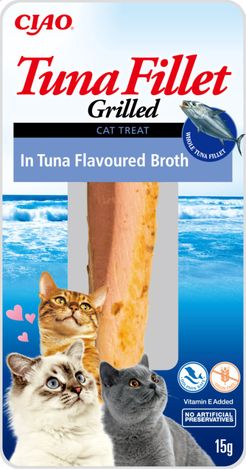 INABA CIAO Grillowany filet z tuńczyka w bulionie z tuńczyka 15g INABA CIAO Grillowany filet z tuńczyka w bulionie z tuńczyka 15g