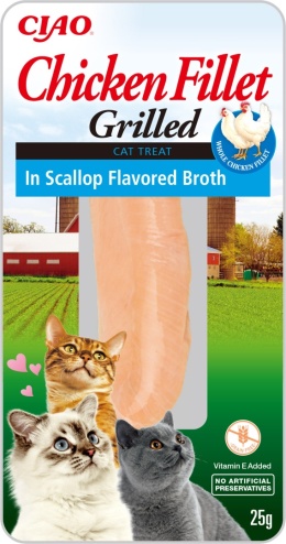 INABA CIAO Grillowany filet z kurczaka w bulionie z przegrzebków 25g