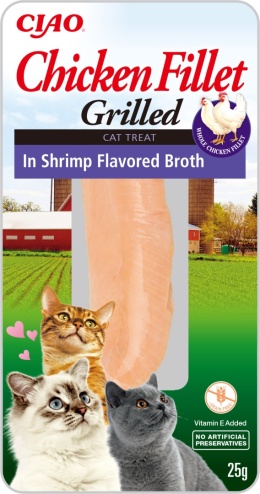 INABA CIAO Grillowany filet z kurczaka w bulionie krewetkowym 25g