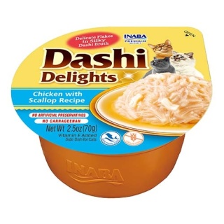 INABA Dashi Delights mus kurczaka z przegrzebkami 70g zupka