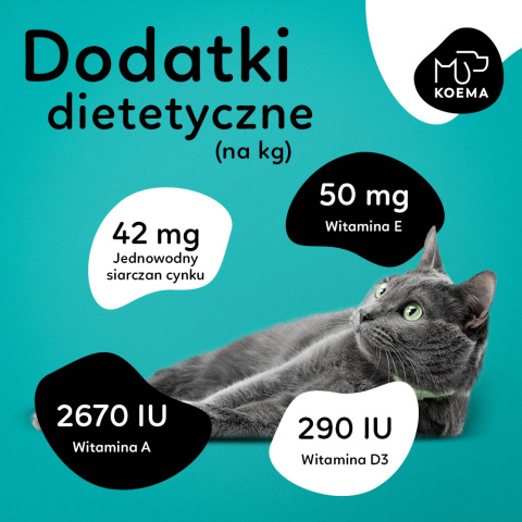 Koema Mus dla kota indyk z kaczką 400g Koema Mus dla kota indyk z kaczką 400g