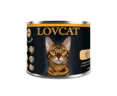 Lovcat Kompletna karma dla kota indyk, 200g Lovcat Kompletna karma dla kota indyk, 200g