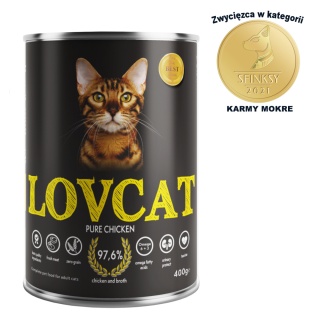 Lovcat Kompletna karma dla kota kurczak, 400g