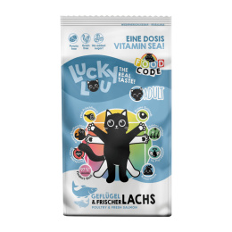 Lucky Lou drób łosoś - karma sucha dla kota 340g
