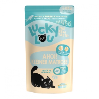 Lucky Lou for kittens drób i pstrąg saszetka 125g