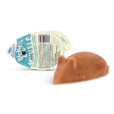 Lucky Lou Mausle Tuńczyk - przysmak w kształcie myszy 28g Lucky Lou Mausle Tuńczyk - przysmak w kształcie myszy 28g