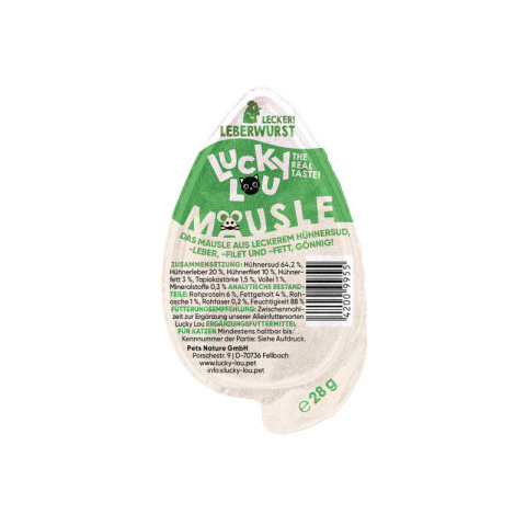 Lucky Lou Mausle Kiełbasa z wątróbki - przysmak w kształcie myszy 28g Lucky Lou Mausle Kiełbasa z wątróbki - przysmak w kształcie myszy 28g