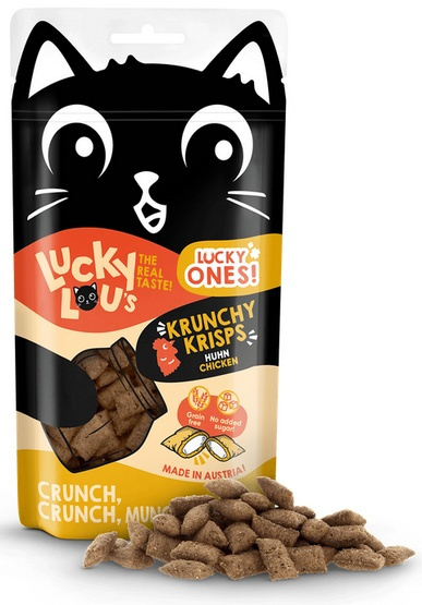 Lucky Ones Krunchy Krisps Kurczak - przysmak dla kota 60g Lucky Ones Krunchy Krisps Kurczak - przysmak dla kota 60g