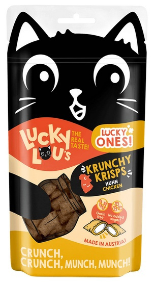 Lucky Ones Krunchy Krisps Kurczak - przysmak dla kota 60g Lucky Ones Krunchy Krisps Kurczak - przysmak dla kota 60g
