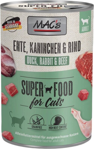 MAC's kaczka, królik i wołowina 400g