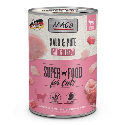 MAC's Cielęcina z indykiem 400g MAC's Cielęcina z indykiem 400g