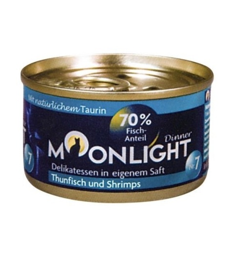 MOONLIGHT DINNER nr 7 Tuńczyk krewetki w sosie 80 g MOONLIGHT DINNER nr 7 Tuńczyk krewetki w sosie 80 g
