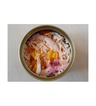 MOONLIGHT DINNER nr 5 kurczak kałamarnica marchew dynia w sosie własnym 80g