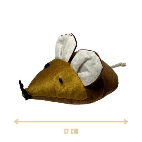 Myszka Kopacz 17 cm z kocimiętką oraz sekretną mieszanką naturalnych ziół Myszka Kopacz 17 cm z kocimiętką oraz sekretną mieszanką naturalnych ziół