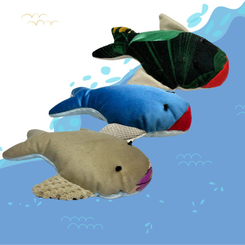 Rekin Maldives z kocimiętką oraz sekretną mieszanką ziół, Polska manufaktura 20 cm Rekin Maldives z kocimiętką oraz sekretną mieszanką ziół, Polska manufaktura 20 cm
